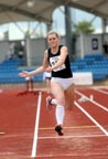 Kelly Hilton (Wigan Hariers) senior womens triple jump, Northern Championships, Sport City, Manchester